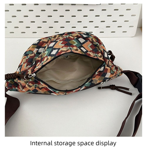 Bohemia Crossbody Chest Bag Large Capacity Women Fanny Pack Casual Waist Bag - Picture 11 of 15