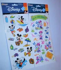 Disney Sandylion Mickey Mouse Minnie Daisy BIG 15" Packs Sticker Sheets NEW Vtg