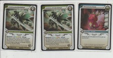 Lot x3 Cartes Wakfu TCG Chevalier Ténèbres FOIL 72/100,Dragoune rose 93/100 FOIL