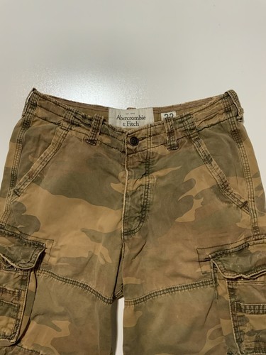 Vintage Y2K Abercrombie & Fitch Camouflage Heavy Duty Cargo Military Shorts 33 - Picture 6 of 11