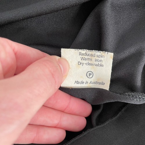 Y2K Vtg COOPER ST size 8 - Black Chiffon Handkerchief Hem Whimsygoth Fairy Dress - Picture 8 of 10