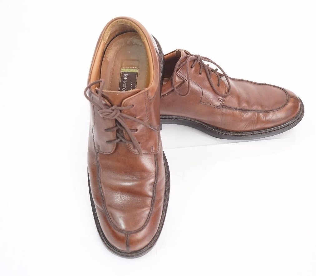 SAOLA JOHNSTON & MURPHY 10 M uomo marrone punta spaccata Oxford modello 020 92184 suole in gomma