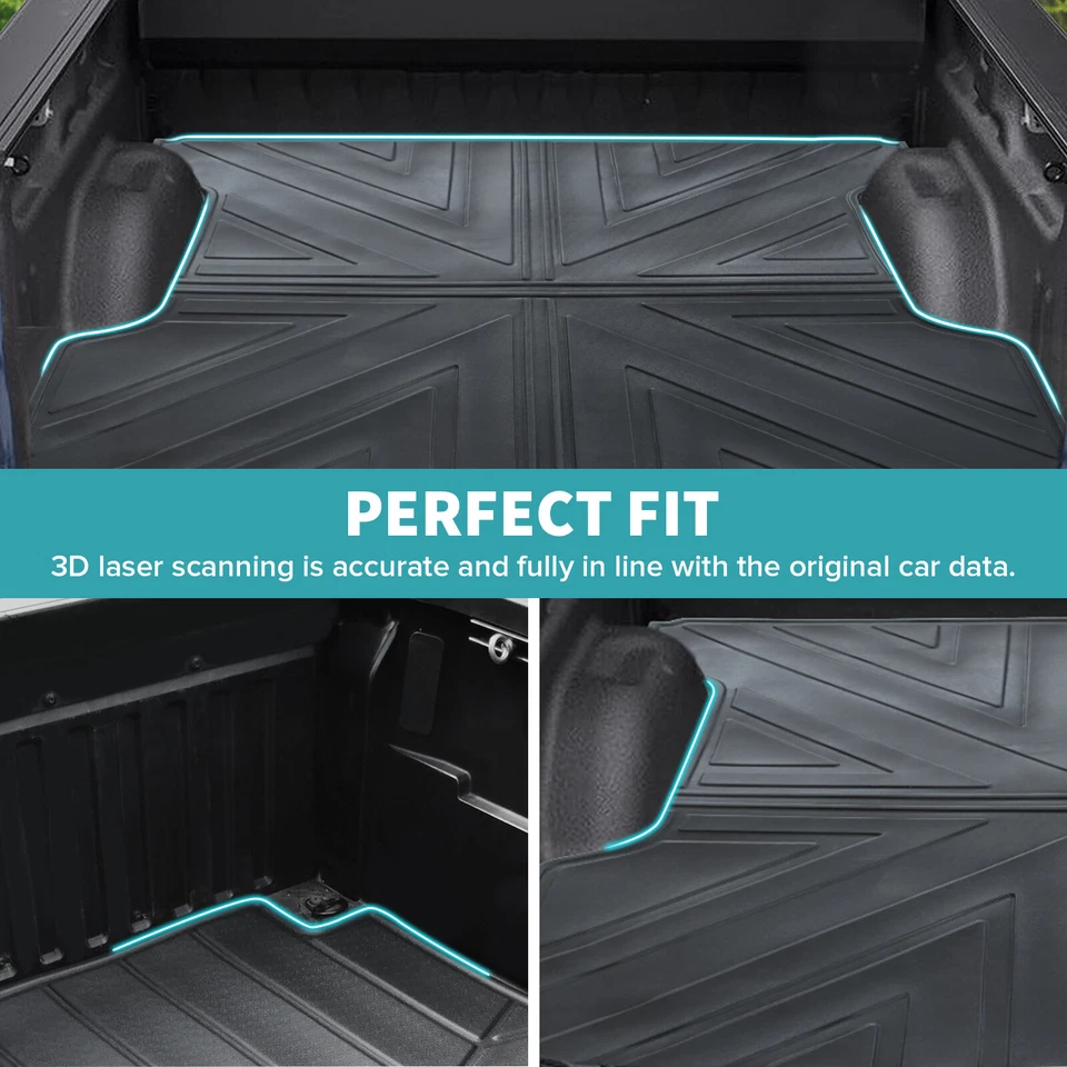 5.5FT Truck Bed Mat Cargo Liner For 2004-2024 Nissan Titan All Weather Foto 2 de 4