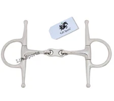 Full Cheek Horse Snaffle Bit with French Link German Steel Stainless Polish