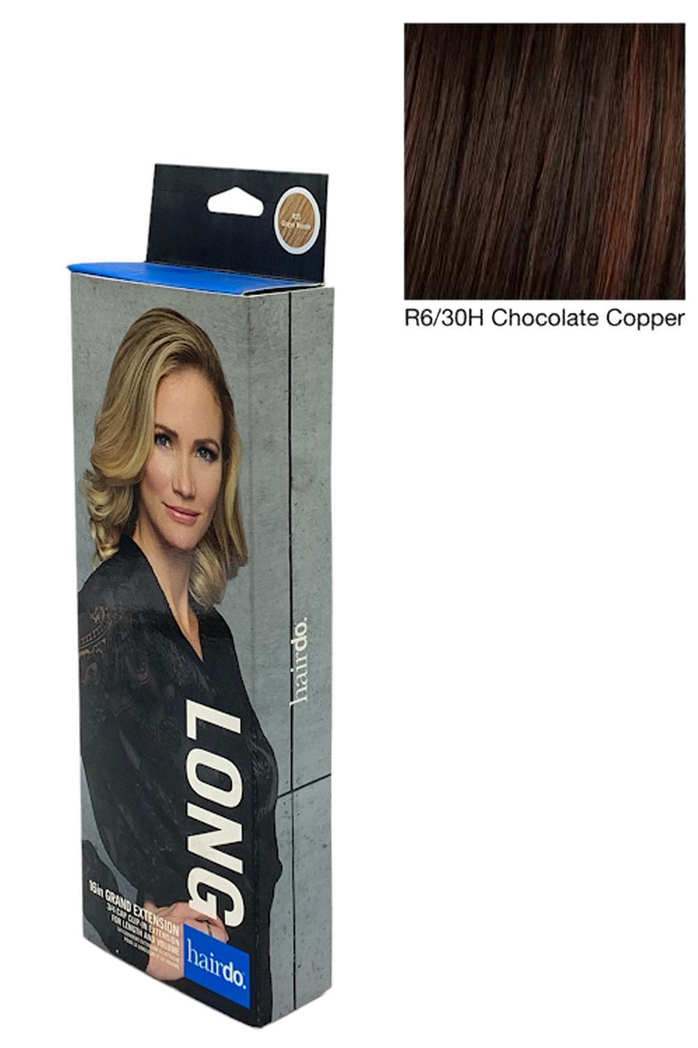 Прическа 16 дюймов Grand Extension 34 Cap с заколкой для наращивания Шоколадно-медного цвета 5990₽