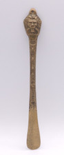 Vintage Solid Brass Shoehorn Art Nouveau Royal Lion Williamsburg Regency Korea