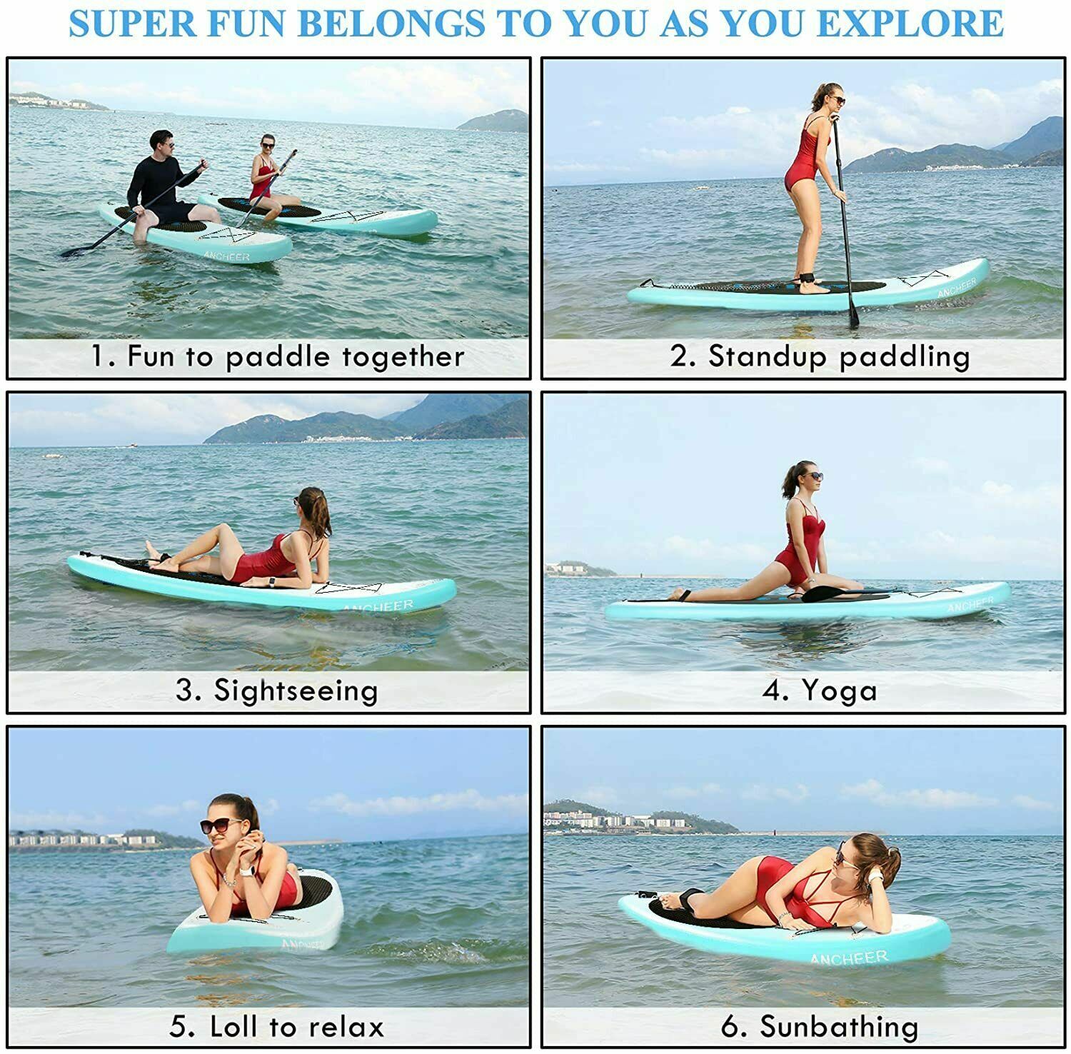 Details zu Surfboard SUP Board Stand Up Surf Paddel Paddling Paddelboard 305cm bis 150kg DE Sonderpreis neue Arbeit