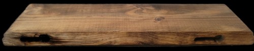 Custom 12" X 4" Floating Real Wood Shelf Dark Oak Stained Handmade Display - Picture 5 of 5