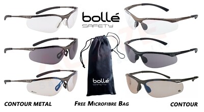 Bolle Schutzbrille Brille KONTUR / KONTUR METALL Augenschutz Gratis Tasche