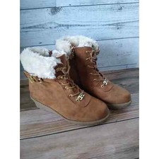Michael Kors Size 3 Girls Myra Wendee Wedge Boots