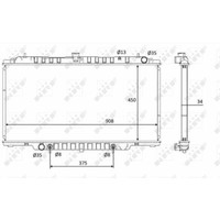 KüHler WasserküHler MotorküHler Passend FüR Nissan Patrol GR V Wagon Y61 3.0 Dti