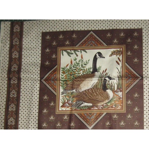 Game Bird Pillow Cover 2 Fabric Squares, Plus Backing Fabric - Picture 4 of 5