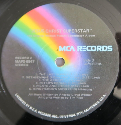 Jesus Christ Superstar ENGLAND UK Cast 12'' vinyl Lp 1972 rare - Picture 2 of 3