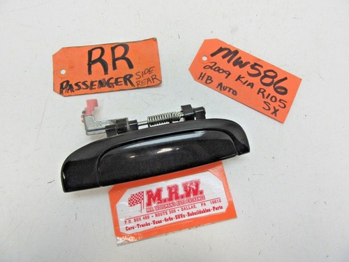 DOOR HANDLE OUTER BLACK RIGHT REAR DOOR PASSENGER SIDE R RR for 06-11 KIA RIO 5 - Picture 2 of 7