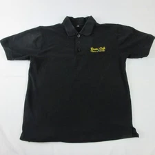Rosas Cafe Polo Shirt Adult Small Medium Black Tortilla Factory Employee Uniform
