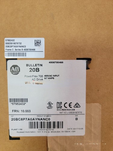 NEW AB 20BC8P7A0AYNANC0 AC Drive Fast Ship HT 20BC8P7A0AYNANC0 - Picture 1 of 1