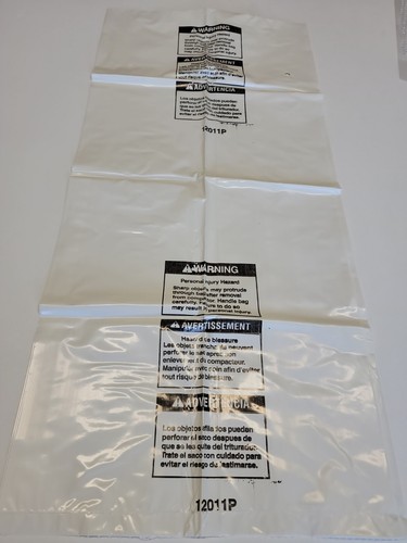 OEM Whirlpool 18" rectangular Plastic Trash Compactor Bags 24 bag lot #12011P - Picture 4 of 18