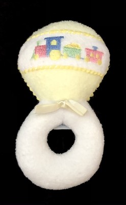 Vintage Eden Rattle Train Baby Infant Toy Yellow White Plush | eBay