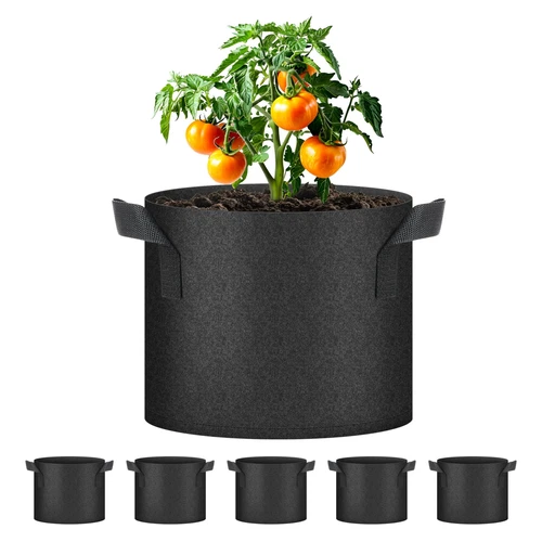 5-24Pack Garden Grow Bag/Rooty Bag Heavy Duty Non-Woven Plant Fabric Pot Contain - Picture 120 of 143