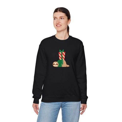 Faultierliebhaber Weihnachten Sweatshirt Urlaub Unisex Heavy Blend™ Sweatshirt mit Rundhalsausschnitt - Bild 3 von 11