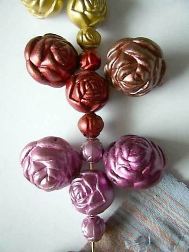 ROSEBUD Beads Acrylic ROSE Flower All colors 3 sizes 8 14 20mm Gold Silver - 第 1/4 張圖片