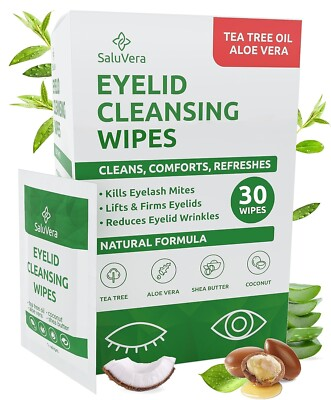 #ad #ad Eye Lid Cleaning Wipes–Tea Tree amp; Aloe Vera for Dry Itchy Eyes 30 Wipes $19.99