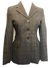 RJ Classics Elite Signature Collection 14 R Black Plaid Womens