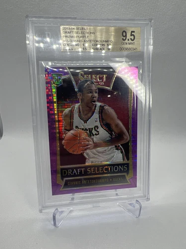 2013-14 Select Giannis Antetokounmpo Draft Selection Purple /99 #15 BGS 9.5