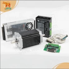 US FREE!Wantai 1Axis Nema34 CNC Motor 1600oz-in 3.5a Dual shaft 85BYGH450C-012B