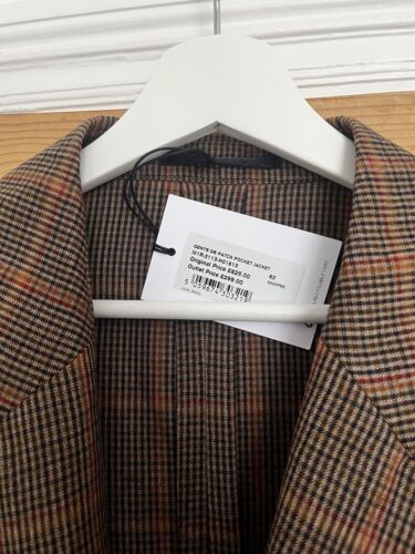 Paul Smith E. Thomas Mill Brown Check Double Breasted Blazer Size 40 RRP £825 - Picture 4 of 10
