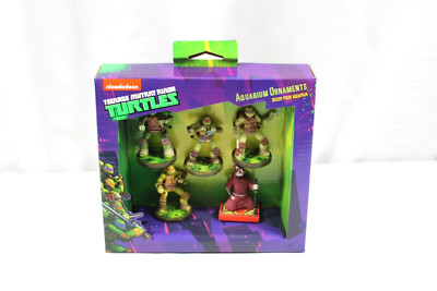 Teenage Mutant Ninja Turtles Aquarium Ornaments Set of 5 NIB