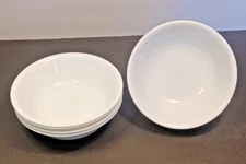 Corelle WINTER FROST WHITE Soup Cereal Bowls SET OF FIVE (5) 6.25" Diameter