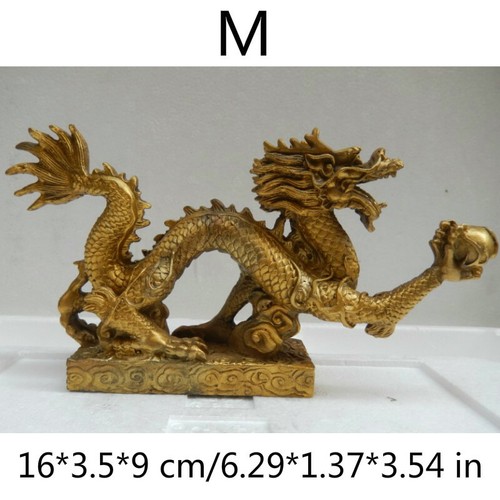 Chinese Mascot Dragon Statue Feng Shui Resin Scuplture Lucky Ornament Gifts - Imagen 5 de 9