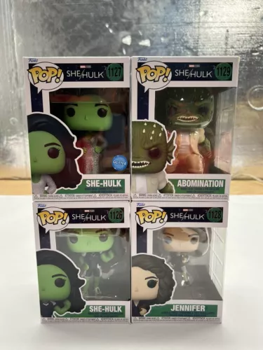 Funko Pop She-Hulk 4-Pack Lot 1126, 1127, 1128, 1129