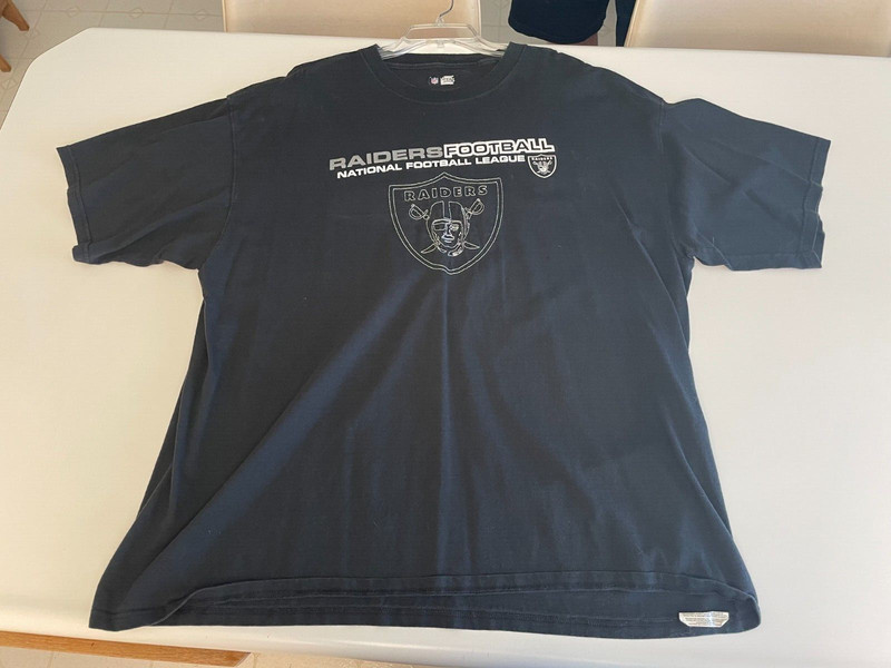 NFL Raiders Short Sleeve Shirt Team Apparel 2XL (Never Worn)