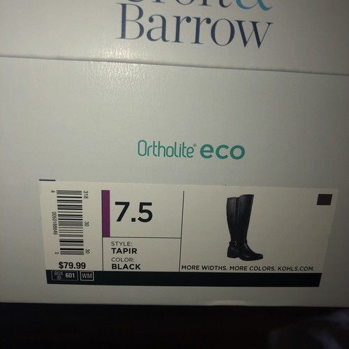Croft & Barrow Ortholite Eco schwarze Stiefel Größe 7,5 - Bild 4 von 4