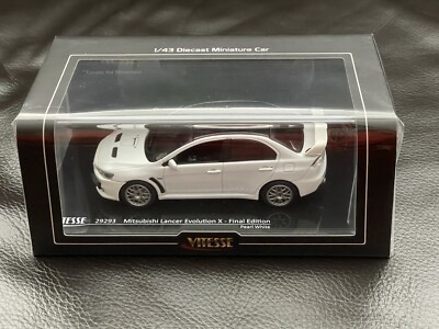 Mitsubishi Lancer Evolution X Final Edition Pearl White 29293 Maßstab 1:43