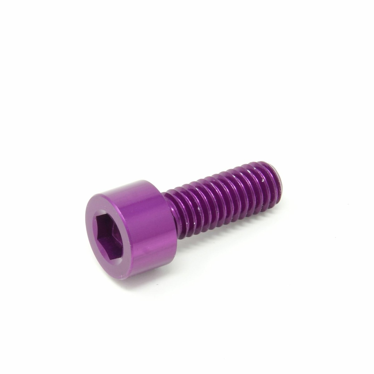 Viti Testa Cilindrica Brugola In Alluminio 7075-T6 - M6 X 16mm - Colore Viola - RaceTi