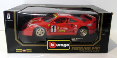Burago 1/18 Scale Diecast 3042 Ferrari F40 Evoluzione 1992