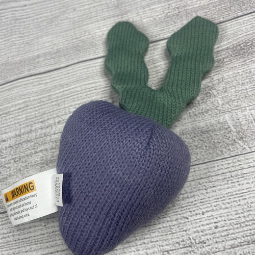Cloud Island Fruit & Vegetable plush soft toy set Knitted Rattles Hard to Find - Picture 17 of 22