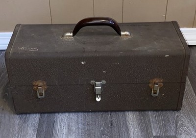 Vintage 1950s Kennedy Kits 2 Tier T-18 Tool Box Tackle Box Fishing