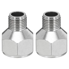 1/8 to 1/4  Air Brush Hose Adapter, 2PCS 1/8" BSP Male to 1/4" BSPT Female