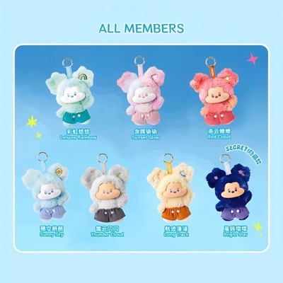 セット 美個体 Vinyl Plush Pendant Blind Box S ZHOU SHEN SHENSELF Series Vinyl Plush Doll Pendant Toy Authentic