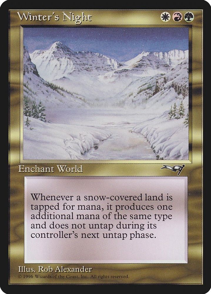 1996 Magic: The Gathering: Alliances - Winter's Night (#114, Rare, Near Mint)