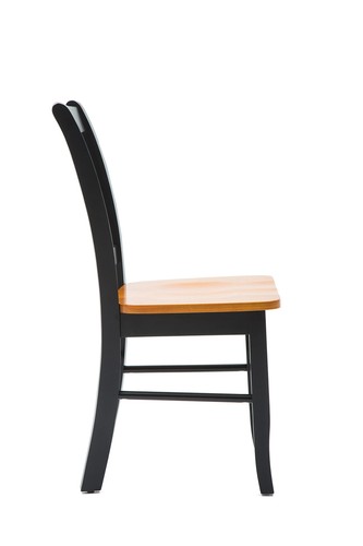 Boraam Shaker Dining Room Side Chairs Set of 2 - Black/Oak - Picture 4 of 9