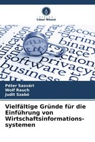 PéTer SasváRi (U. A.) | VielfäLtige GrüNde FüR Die EinfüHrung Von...