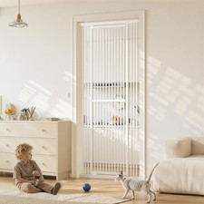 51"-87" Extra Tall Cat Gate for Doorway, Wide Adjustable 27.56"-37" Baby Gate...