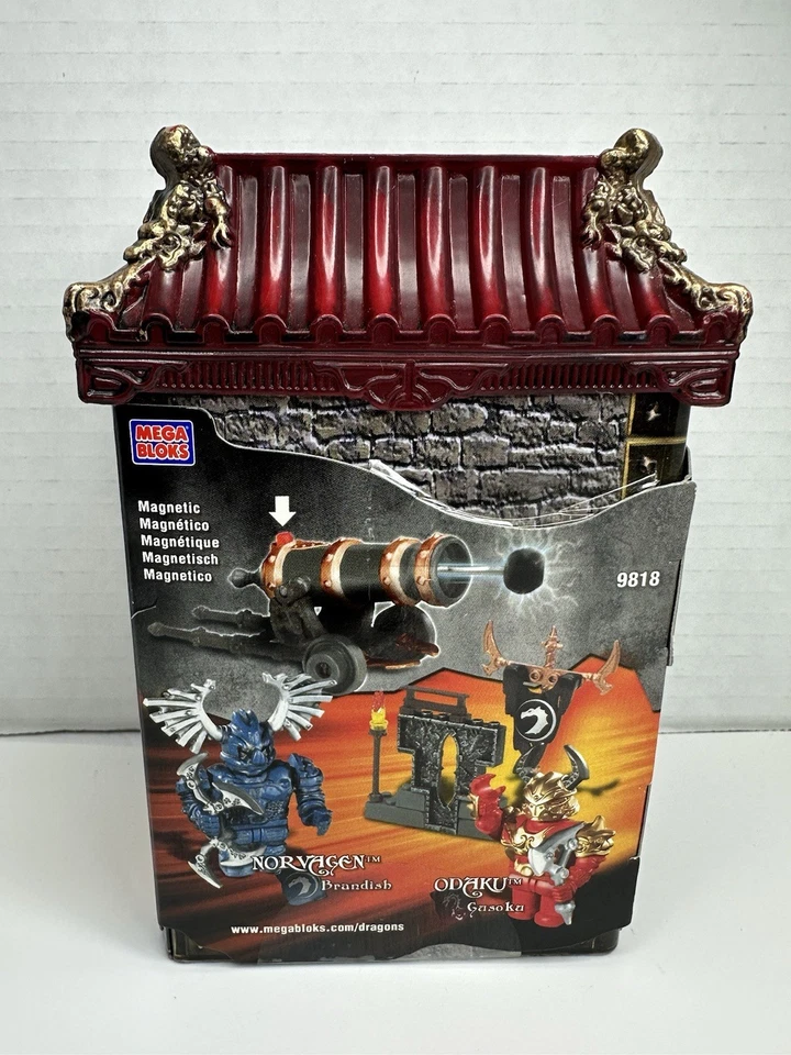Mega Bloks Dragons Metal Ages Magnetic 9818 - Odaku Invasion 15 Pcs VINTAGE 2005 - Image 3 of 4