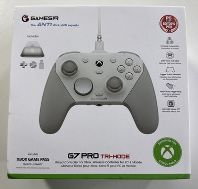 GameSir- G7 Pro Tri-Mode Wired Gaming Controller- White/Gray Sealed