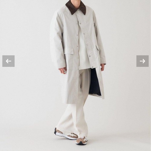 B.C STOCK Men's Trench Coat L Stainless Color Windproof Cotton Nylon Mint - Picture 4 of 4